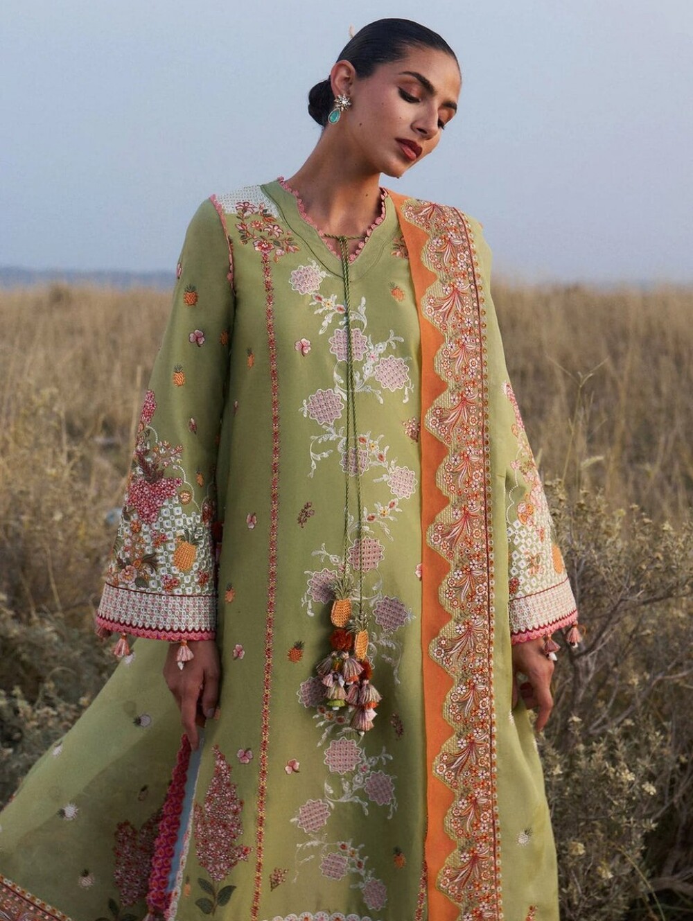 Rang e Bahar | Jinan '26 | HUSSAIN REHAR 3 Pc Lawn Embroidered Suit - Picture 2 of 5